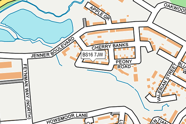 BS16 7JW map - OS OpenMap – Local (Ordnance Survey) BS16 7JW map - OS OpenMap – Local (Ordnance Survey)