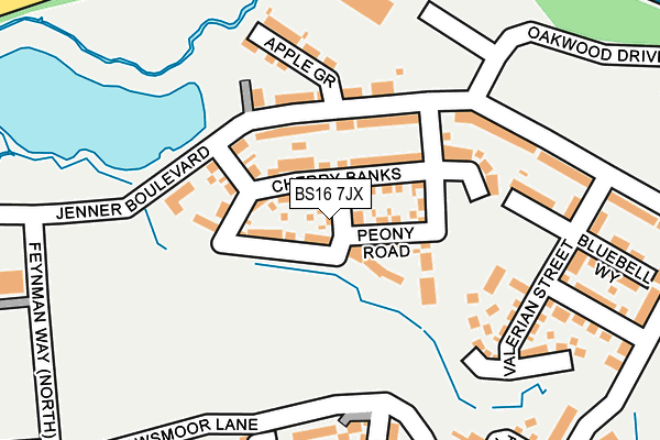 BS16 7JX map - OS OpenMap – Local (Ordnance Survey) BS16 7JX map - OS OpenMap – Local (Ordnance Survey)