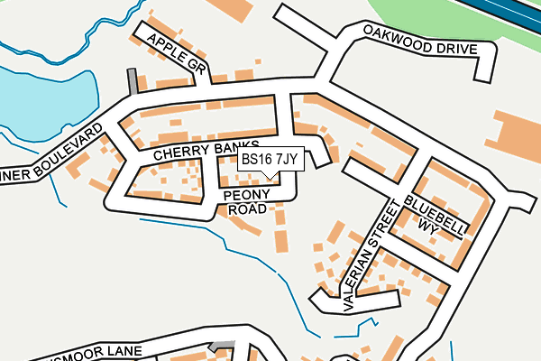 BS16 7JY map - OS OpenMap – Local (Ordnance Survey) BS16 7JY map - OS OpenMap – Local (Ordnance Survey)
