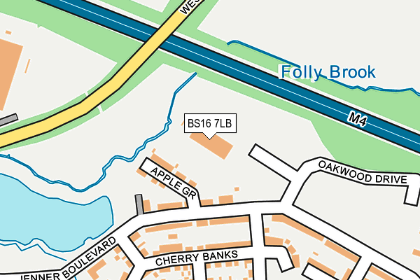 BS16 7LB map - OS OpenMap – Local (Ordnance Survey) BS16 7LB map - OS OpenMap – Local (Ordnance Survey)