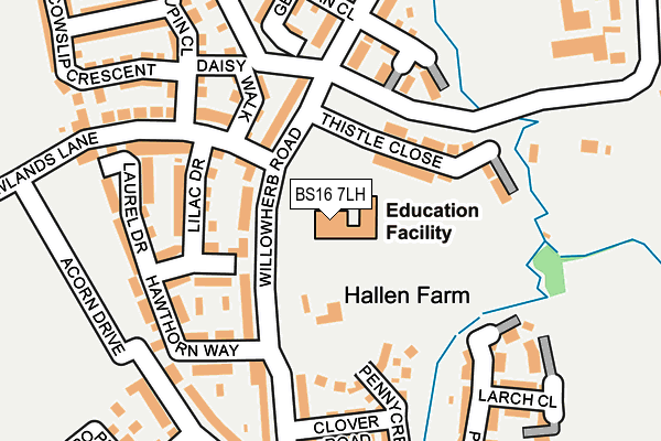 BS16 7LH map - OS OpenMap – Local (Ordnance Survey) BS16 7LH map - OS OpenMap – Local (Ordnance Survey)