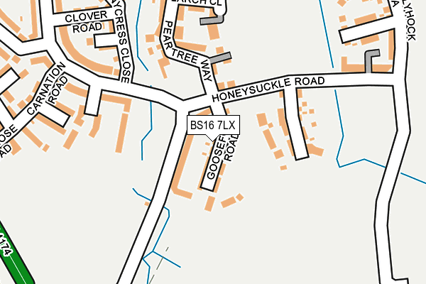 BS16 7LX map - OS OpenMap – Local (Ordnance Survey) BS16 7LX map - OS OpenMap – Local (Ordnance Survey)