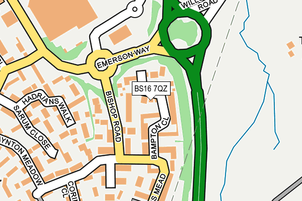 BS16 7QZ map - OS OpenMap – Local (Ordnance Survey) BS16 7QZ map - OS OpenMap – Local (Ordnance Survey)