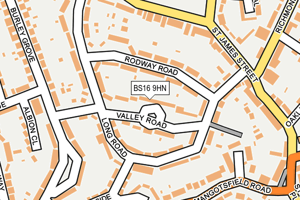 BS16 9HN map - OS OpenMap – Local (Ordnance Survey) BS16 9HN map - OS OpenMap – Local (Ordnance Survey)