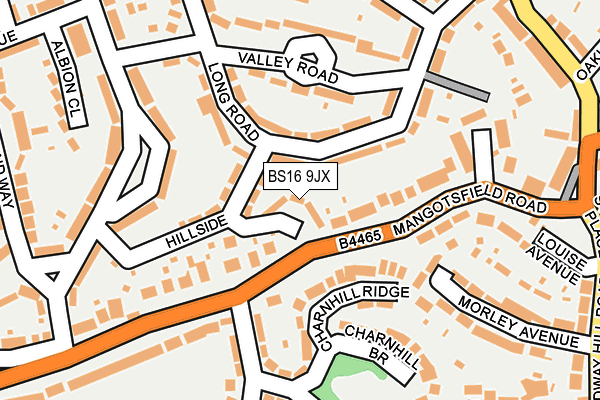 BS16 9JX map - OS OpenMap – Local (Ordnance Survey) BS16 9JX map - OS OpenMap – Local (Ordnance Survey)