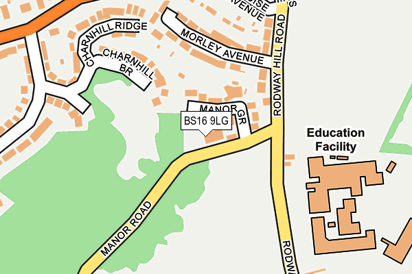BS16 9LG map - OS OpenMap – Local (Ordnance Survey) BS16 9LG map - OS OpenMap – Local (Ordnance Survey)