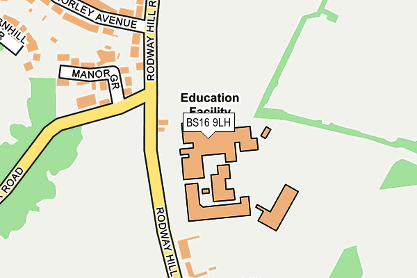 BS16 9LH map - OS OpenMap – Local (Ordnance Survey) BS16 9LH map - OS OpenMap – Local (Ordnance Survey)