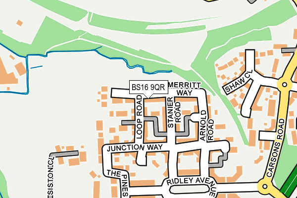 BS16 9QR map - OS OpenMap – Local (Ordnance Survey) BS16 9QR map - OS OpenMap – Local (Ordnance Survey)