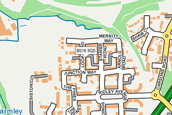 BS16 9QS map - OS OpenMap – Local (Ordnance Survey) BS16 9QS map - OS OpenMap – Local (Ordnance Survey)