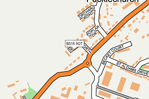 BS16 9QT map - OS OpenMap – Local (Ordnance Survey) BS16 9QT map - OS OpenMap – Local (Ordnance Survey)