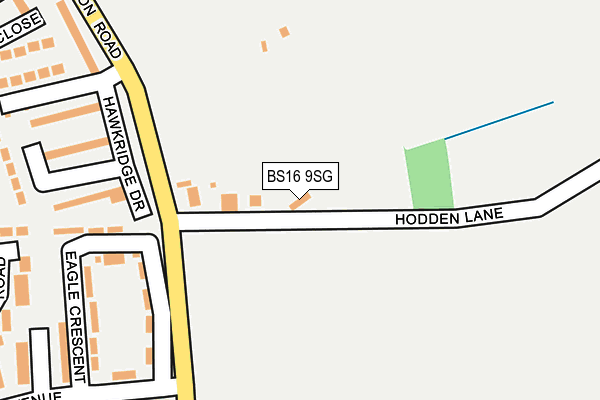 BS16 9SG map - OS OpenMap – Local (Ordnance Survey) BS16 9SG map - OS OpenMap – Local (Ordnance Survey)