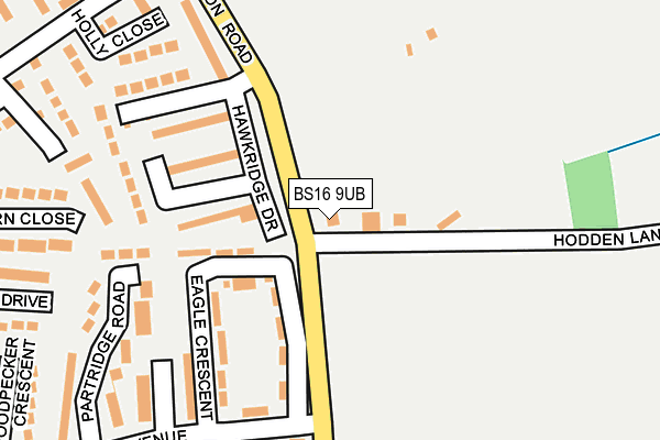 BS16 9UB map - OS OpenMap – Local (Ordnance Survey) BS16 9UB map - OS OpenMap – Local (Ordnance Survey)