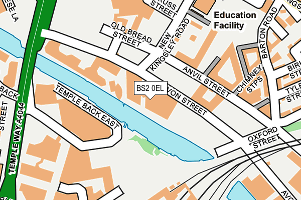 BS2 0EL map - OS OpenMap – Local (Ordnance Survey) BS2 0EL map - OS OpenMap – Local (Ordnance Survey)