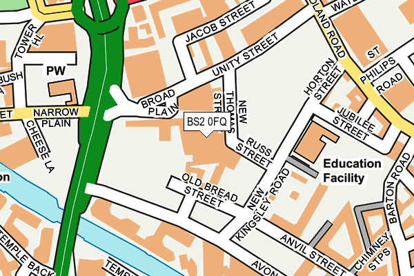 BS2 0FQ map - OS OpenMap – Local (Ordnance Survey) BS2 0FQ map - OS OpenMap – Local (Ordnance Survey)