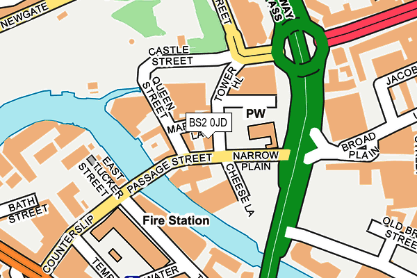 BS2 0JD map - OS OpenMap – Local (Ordnance Survey) BS2 0JD map - OS OpenMap – Local (Ordnance Survey)