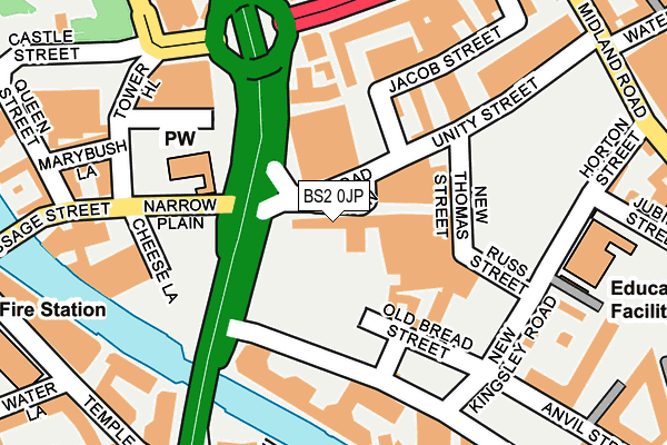 BS2 0JP map - OS OpenMap – Local (Ordnance Survey) BS2 0JP map - OS OpenMap – Local (Ordnance Survey)
