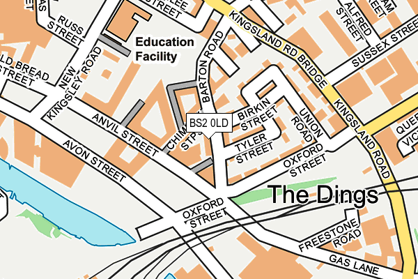 BS2 0LD map - OS OpenMap – Local (Ordnance Survey) BS2 0LD map - OS OpenMap – Local (Ordnance Survey)