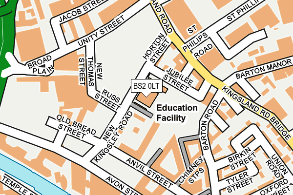 BS2 0LT map - OS OpenMap – Local (Ordnance Survey) BS2 0LT map - OS OpenMap – Local (Ordnance Survey)