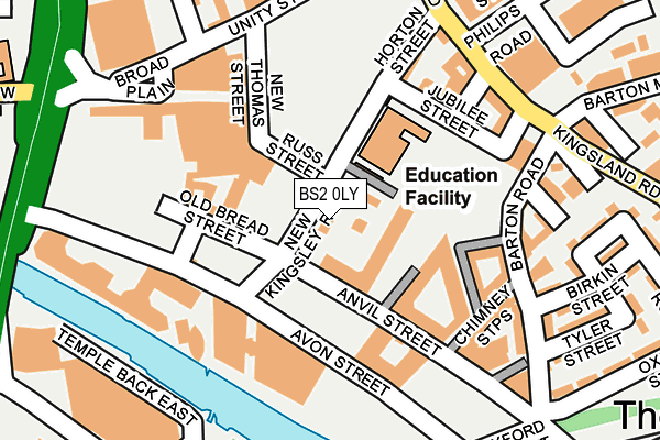 BS2 0LY map - OS OpenMap – Local (Ordnance Survey) BS2 0LY map - OS OpenMap – Local (Ordnance Survey)
