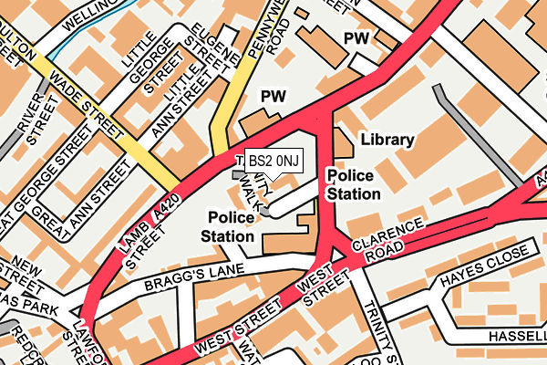 BS2 0NJ map - OS OpenMap – Local (Ordnance Survey) BS2 0NJ map - OS OpenMap – Local (Ordnance Survey)