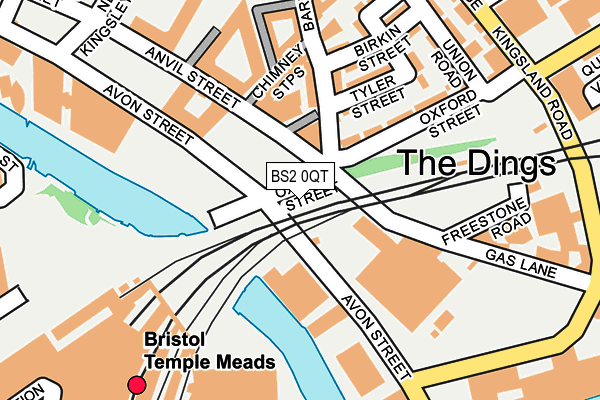 BS2 0QT map - OS OpenMap – Local (Ordnance Survey) BS2 0QT map - OS OpenMap – Local (Ordnance Survey)