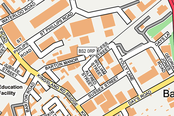 BS2 0RP map - OS OpenMap – Local (Ordnance Survey) BS2 0RP map - OS OpenMap – Local (Ordnance Survey)