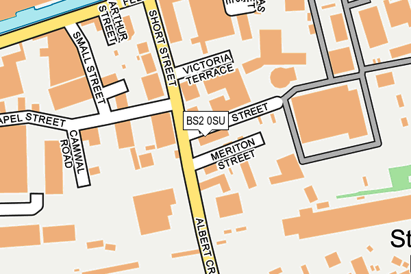 BS2 0SU map - OS OpenMap – Local (Ordnance Survey) BS2 0SU map - OS OpenMap – Local (Ordnance Survey)