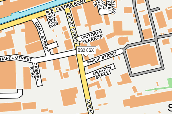 BS2 0SX map - OS OpenMap – Local (Ordnance Survey) BS2 0SX map - OS OpenMap – Local (Ordnance Survey)