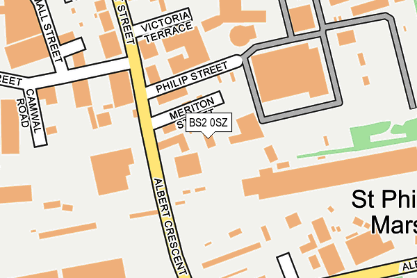 BS2 0SZ map - OS OpenMap – Local (Ordnance Survey) BS2 0SZ map - OS OpenMap – Local (Ordnance Survey)