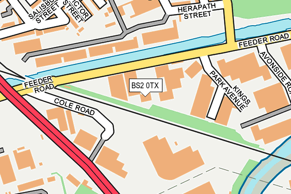 BS2 0TX map - OS OpenMap – Local (Ordnance Survey) BS2 0TX map - OS OpenMap – Local (Ordnance Survey)
