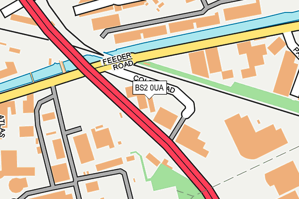 BS2 0UA map - OS OpenMap – Local (Ordnance Survey) BS2 0UA map - OS OpenMap – Local (Ordnance Survey)