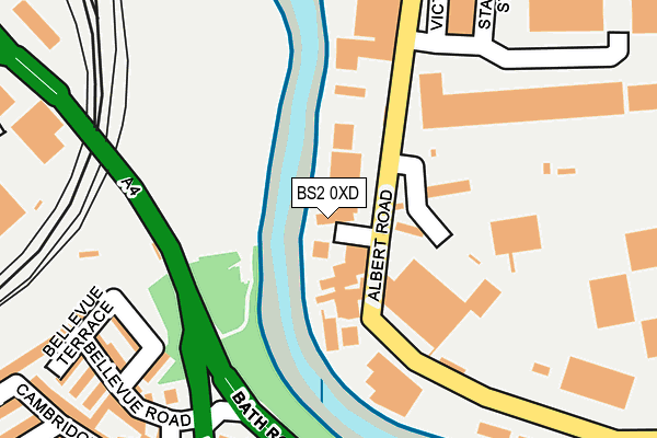 BS2 0XD map - OS OpenMap – Local (Ordnance Survey) BS2 0XD map - OS OpenMap – Local (Ordnance Survey)