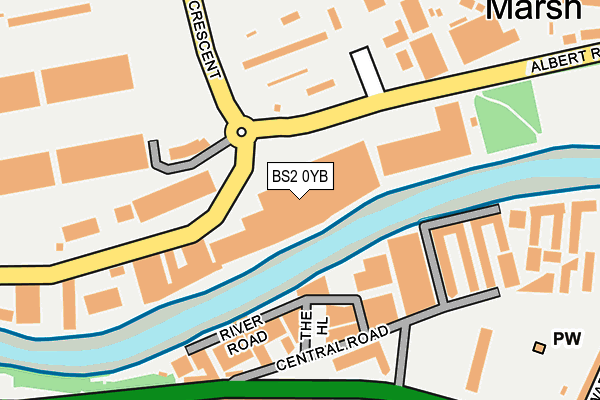 BS2 0YB map - OS OpenMap – Local (Ordnance Survey) BS2 0YB map - OS OpenMap – Local (Ordnance Survey)