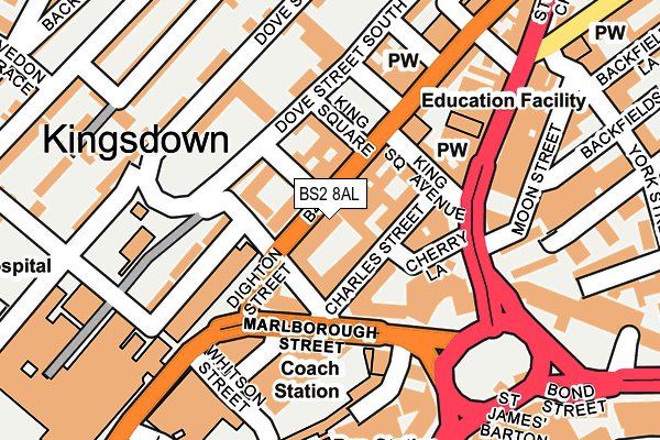 BS2 8AL map - OS OpenMap – Local (Ordnance Survey) BS2 8AL map - OS OpenMap – Local (Ordnance Survey)