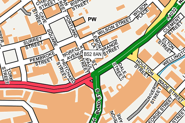 BS2 8AN map - OS OpenMap – Local (Ordnance Survey) BS2 8AN map - OS OpenMap – Local (Ordnance Survey)
