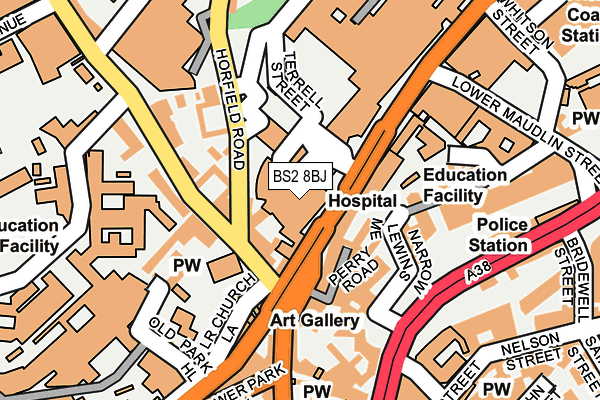 BS2 8BJ map - OS OpenMap – Local (Ordnance Survey) BS2 8BJ map - OS OpenMap – Local (Ordnance Survey)