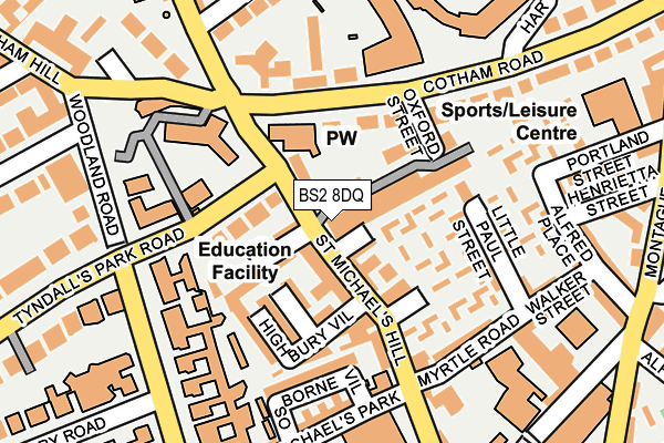BS2 8DQ map - OS OpenMap – Local (Ordnance Survey) BS2 8DQ map - OS OpenMap – Local (Ordnance Survey)