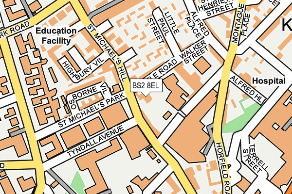 BS2 8EL map - OS OpenMap – Local (Ordnance Survey) BS2 8EL map - OS OpenMap – Local (Ordnance Survey)