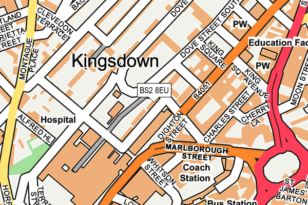 BS2 8EU map - OS OpenMap – Local (Ordnance Survey) BS2 8EU map - OS OpenMap – Local (Ordnance Survey)