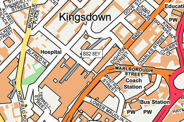 BS2 8EY map - OS OpenMap – Local (Ordnance Survey) BS2 8EY map - OS OpenMap – Local (Ordnance Survey)