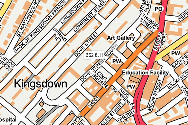 BS2 8JH map - OS OpenMap – Local (Ordnance Survey) BS2 8JH map - OS OpenMap – Local (Ordnance Survey)