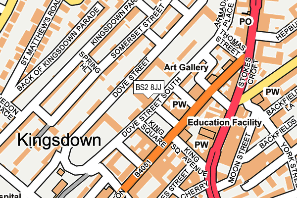 BS2 8JJ map - OS OpenMap – Local (Ordnance Survey) BS2 8JJ map - OS OpenMap – Local (Ordnance Survey)