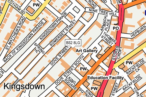 BS2 8LG map - OS OpenMap – Local (Ordnance Survey) BS2 8LG map - OS OpenMap – Local (Ordnance Survey)