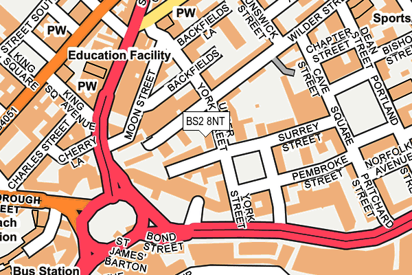 BS2 8NT map - OS OpenMap – Local (Ordnance Survey) BS2 8NT map - OS OpenMap – Local (Ordnance Survey)