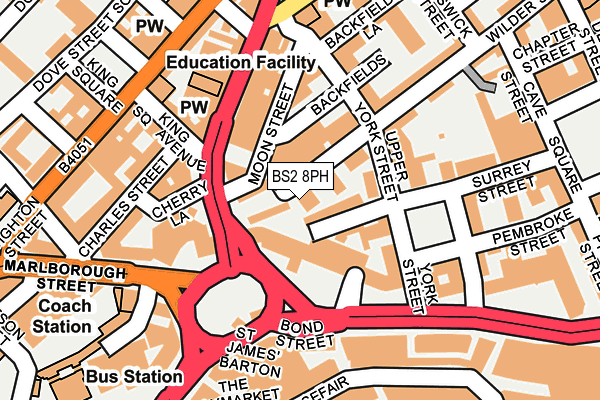 BS2 8PH map - OS OpenMap – Local (Ordnance Survey) BS2 8PH map - OS OpenMap – Local (Ordnance Survey)