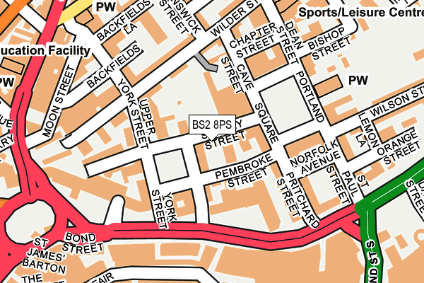 BS2 8PS map - OS OpenMap – Local (Ordnance Survey) BS2 8PS map - OS OpenMap – Local (Ordnance Survey)