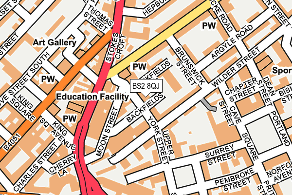 BS2 8QJ map - OS OpenMap – Local (Ordnance Survey) BS2 8QJ map - OS OpenMap – Local (Ordnance Survey)
