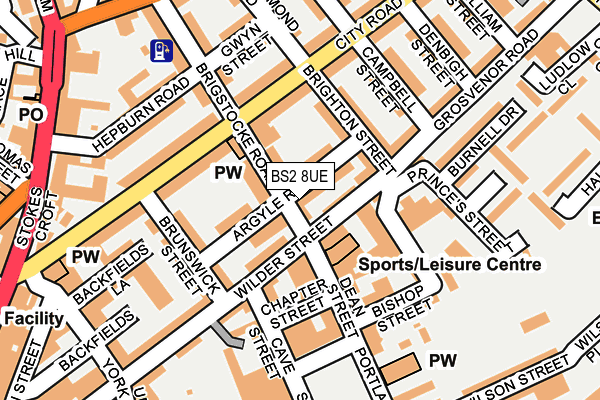 BS2 8UE map - OS OpenMap – Local (Ordnance Survey) BS2 8UE map - OS OpenMap – Local (Ordnance Survey)