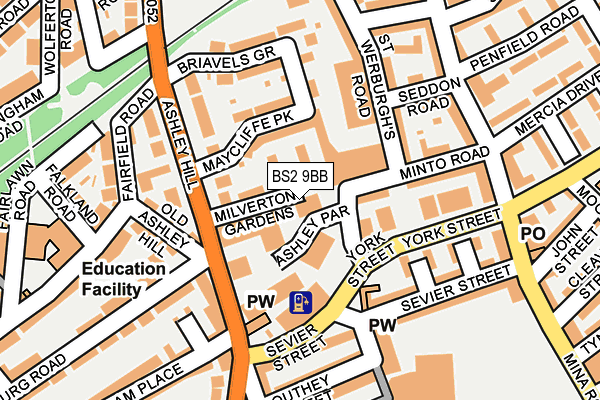 BS2 9BB map - OS OpenMap – Local (Ordnance Survey) BS2 9BB map - OS OpenMap – Local (Ordnance Survey)