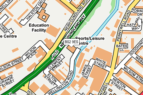 BS2 9ES map - OS OpenMap – Local (Ordnance Survey) BS2 9ES map - OS OpenMap – Local (Ordnance Survey)
